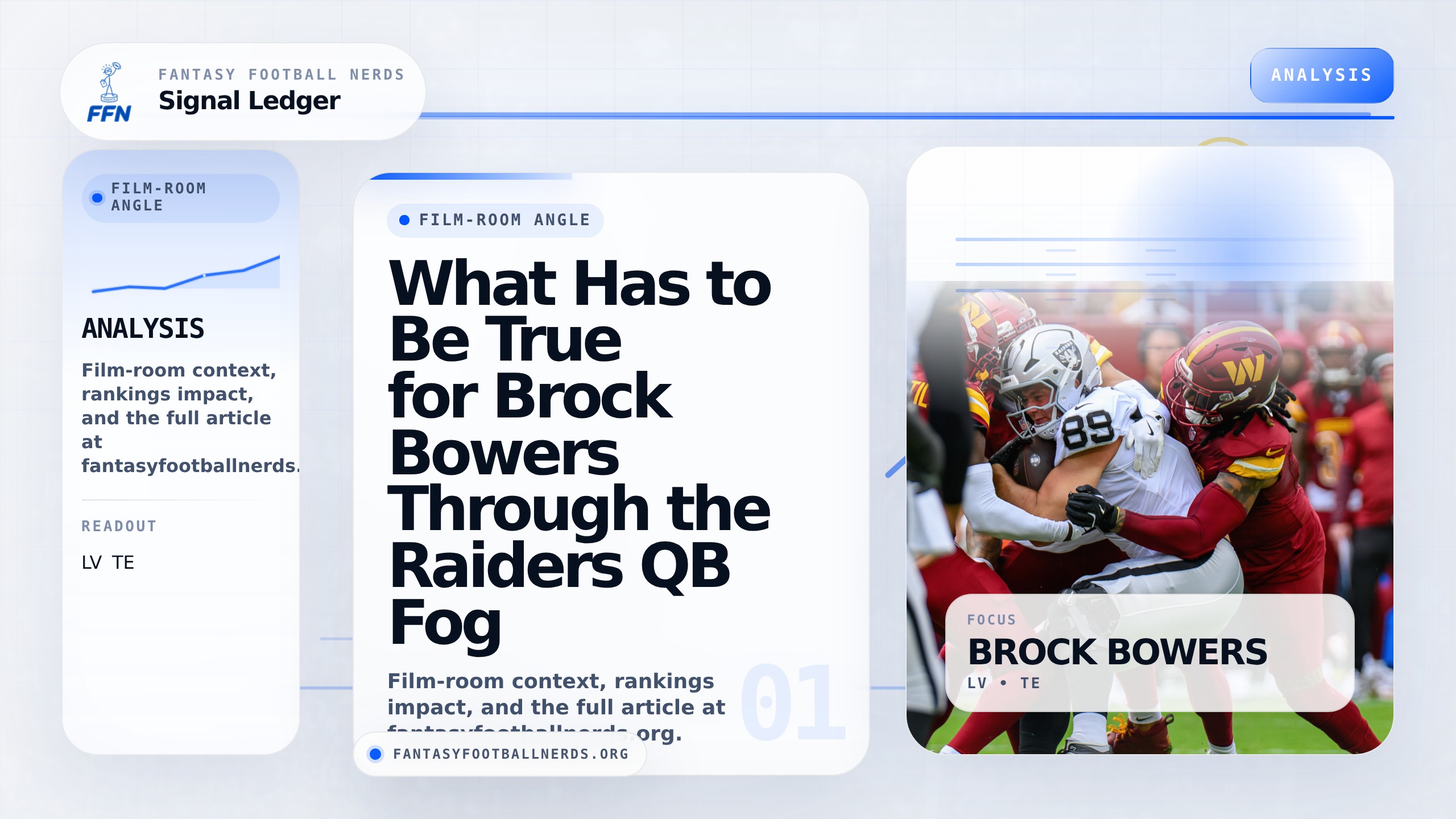 What Has to Be True for Brock Bowers Through the Raiders QB Fog